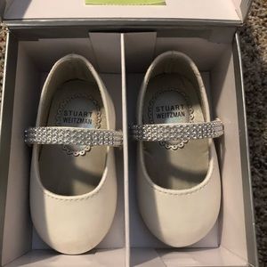 STUART WEITZMAN “My First Weitzmans" Size 4 BABY SUGAR Rhinestones Ballet